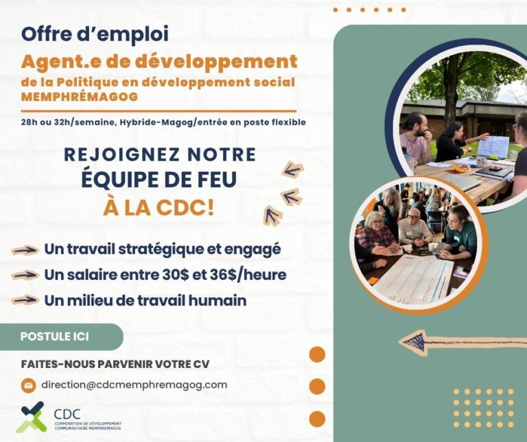La CDC recherche un.e agent.e de développement de la Politique en ...
